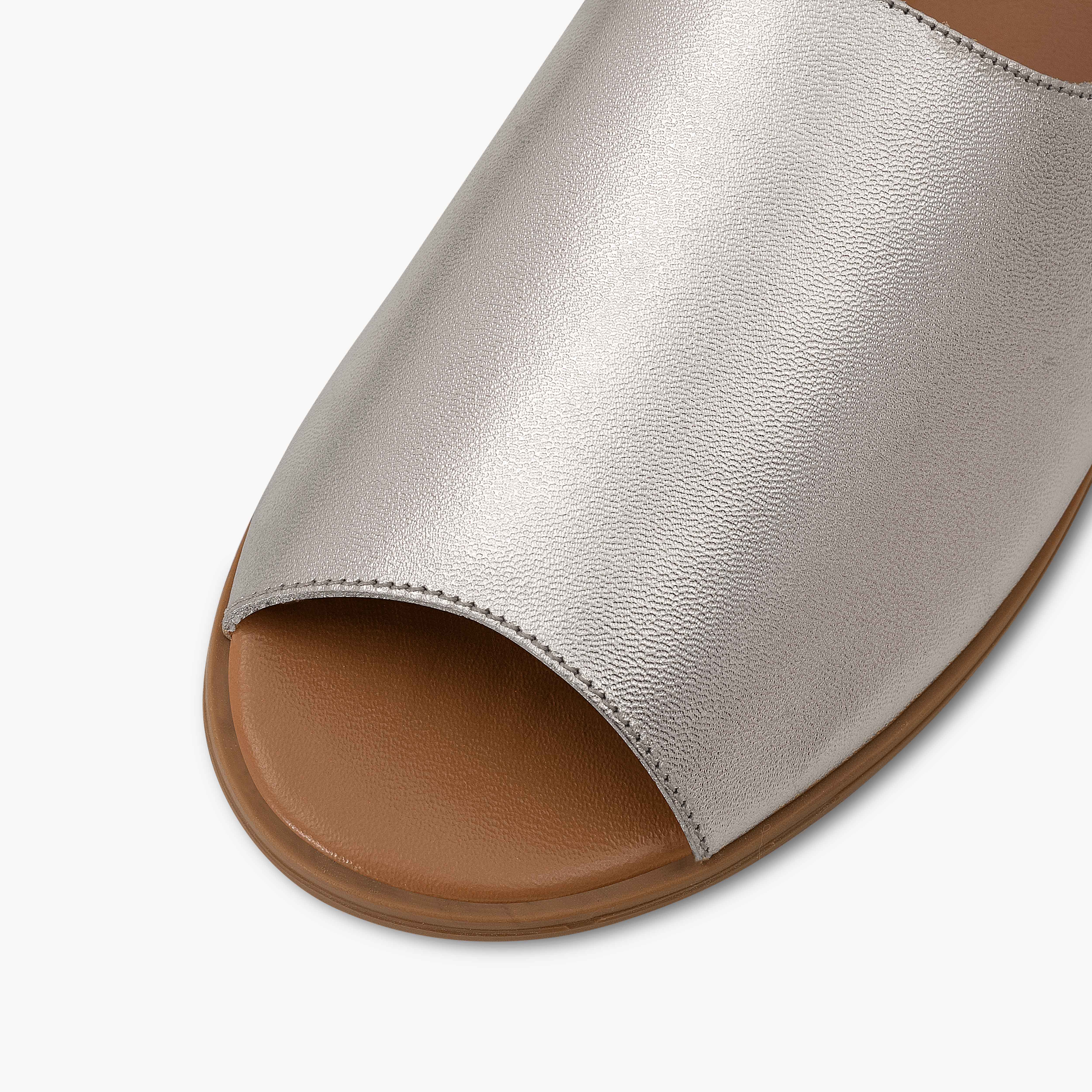 Silver Mirror Peep Toes - Image 5
